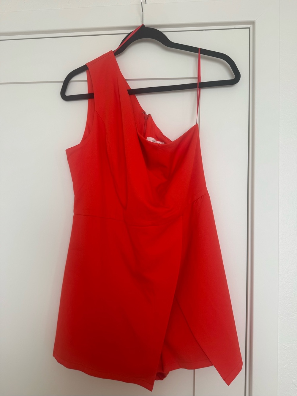 Red One-Shoulder Dress - Women